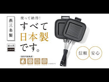 ギャラリービューア燕三条製 ホットサンドメーカー 直火用に読み込んでビデオを見る